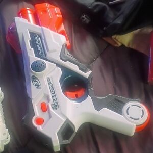 Nerf Laser Ops Pro Blaster - White and Red